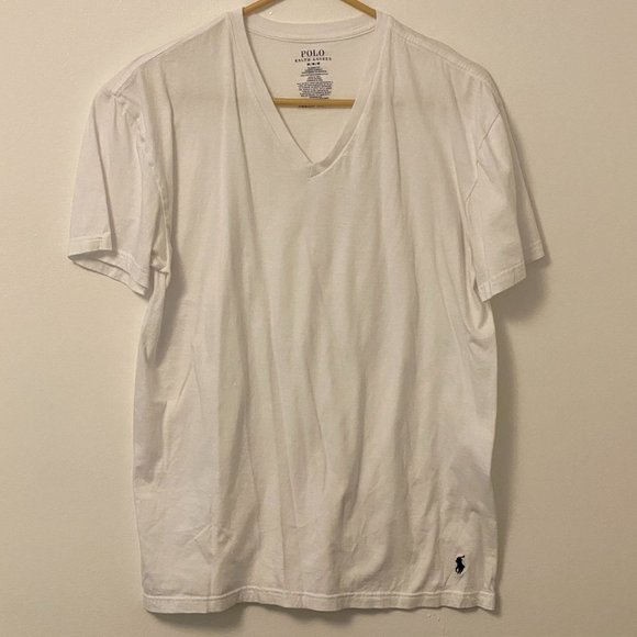 Polo Ralph Lauren, Men's V-neck White undershirt Size M - Picture 1 of 5